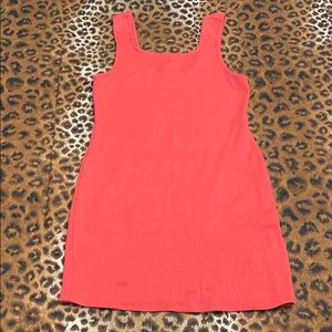 Pink/orange bodycon dress